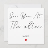Zie je bij het altaar Huwelijk Aankondiging (Voorkant)