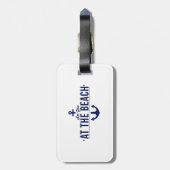 Zie je bij het strand Bagagelabel (Achterkant verticaal)