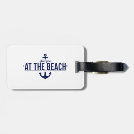 Zie je bij het strand Bagagelabel