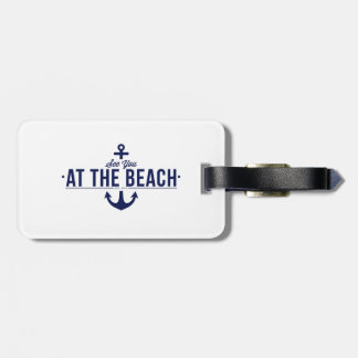 Zie je bij het strand Bagagelabel