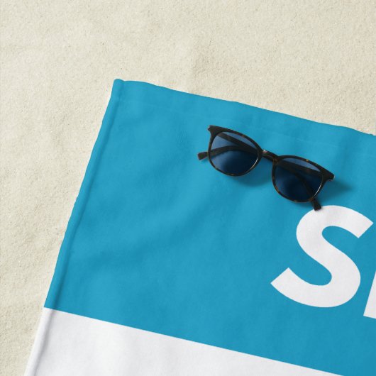 Zie je bij het strand strandlaken (In situ)