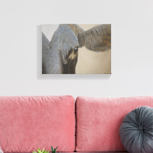 Zie je. canvas afdruk (Insitu (Woonkamer))