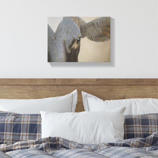 Zie je. canvas afdruk (Insitu (Slaapkamer))