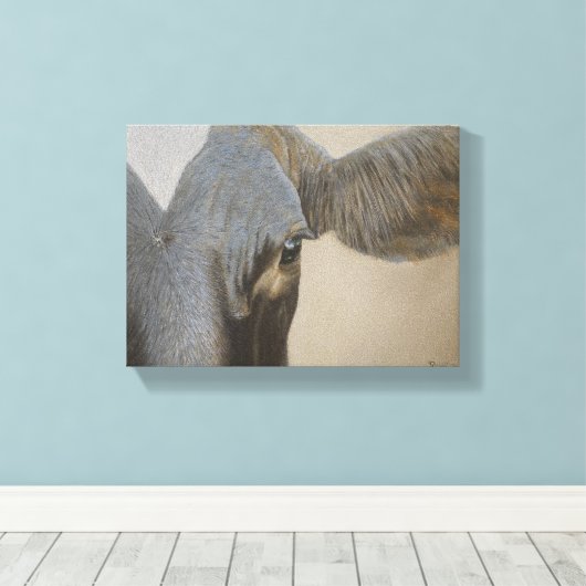 Zie je. canvas afdruk (Insitu (Houten vloer))