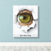 Zie je. canvas afdruk (Insitu (Houten vloer))