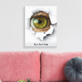 Zie je. canvas afdruk (Insitu (Woonkamer))