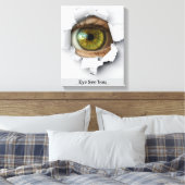 Zie je. canvas afdruk (Insitu (Slaapkamer))