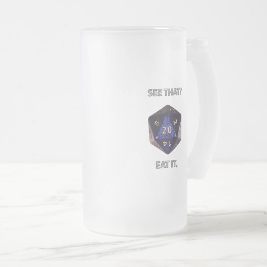 Zie je dat? Eet het Matglas Bierpul (Voorkant rechts)