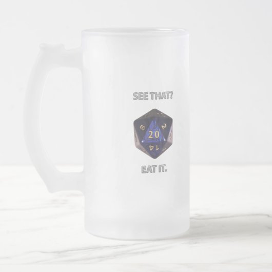 Zie je dat? Eet het Matglas Bierpul (Links)