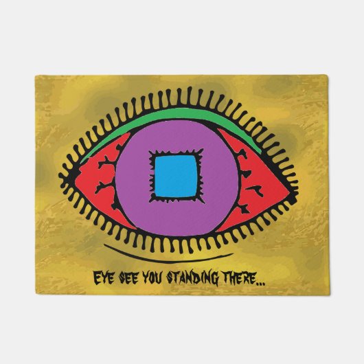 Zie je dat je daar staat Cool Eye Design Deurmat (Voorkant)
