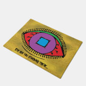 Zie je dat je daar staat Cool Eye Design Deurmat (Schuin)