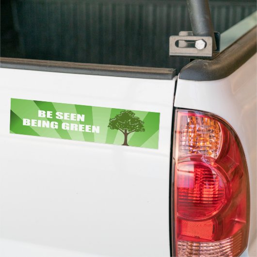 Zie je dat je groen bent bumpersticker (Op Truck)