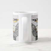 Zie je de vogel? grote koffiekop (Achterkant)