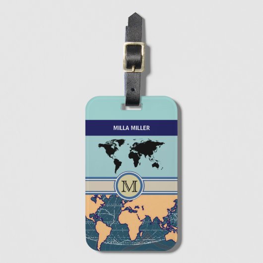 zie je de wereld bagagelabel (Voorkant (verticaal))