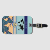 zie je de wereld bagagelabel (Voorkant (horizontaal))