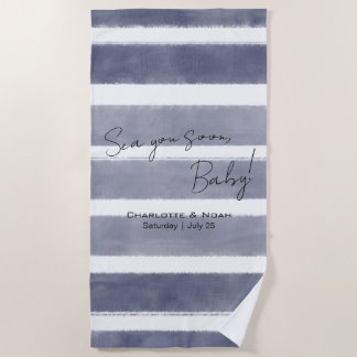 Zie je gauw Baby Shower Strandlaken