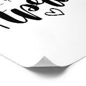 Zie je in April Zwangerschap Aankondiging Poster (Hoek)