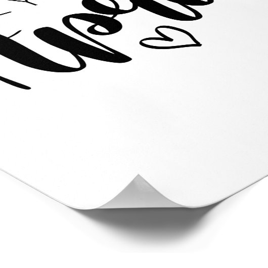 Zie je in April Zwangerschap Aankondiging Poster (Hoek)