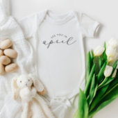 Zie je in April Zwangerschap Aankondiging Romper