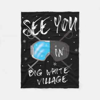 Zie je in Big White Village die wiking vacation Sk Fleece Deken