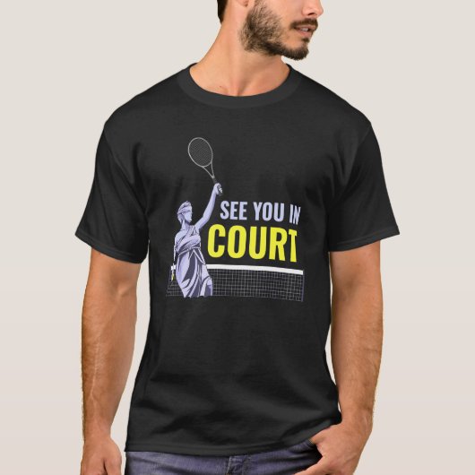 Zie je in Court Tennis T-shirt (Voorkant)