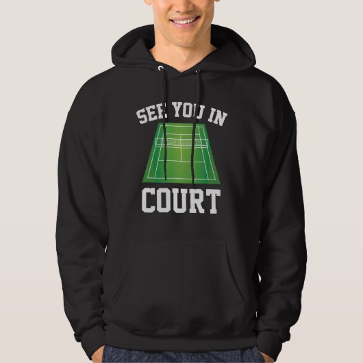 Zie je in de rechtbank hoodie (Voorkant)