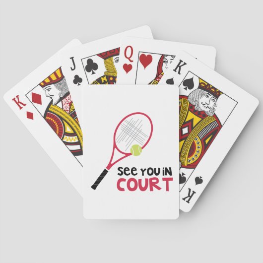 Zie je in de rechtbank pokerkaarten (Achterkant)