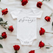 Zie je in februari Zwangerschap Aankondiging Romper