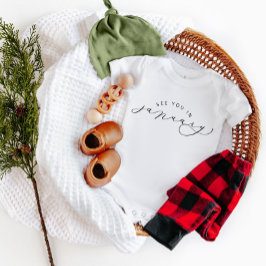 Zie je in januari Zwangerschap Aankondiging Romper