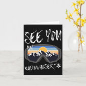 Zie je in Kleinwalsertal Hiking Vacation Ski Gogg Kaart (Gele Bloem)