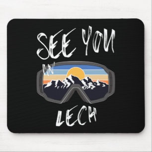 Zie je in Lech Vorarlberg Vacation Ski Goggles Muismat