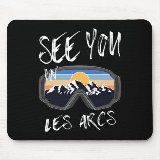 Zie je in Les Arcs Frankrijk Wandelvakantie Ski Muismat