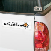 Zie je in november VAA bumpersticker (Op Truck)