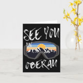 Zie je in Oberau Tyrol Vacation Ski Goggles Kaart (Gele Bloem)