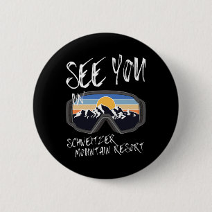 Zie je in Schweitzer Mountain Resort Hiking Vacat Ronde Button 5,7 Cm