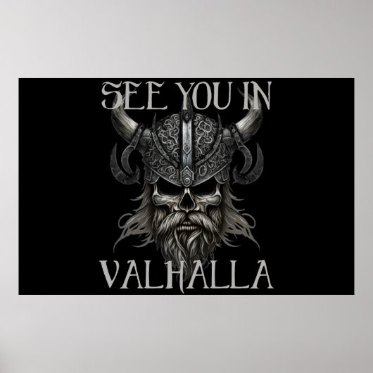 Zie je in Valhalla Poster (Voorkant)