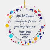 zie je later alligator distanting learning leer keramisch ornament (Achterkant)