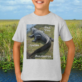 Zie je later Alligator Everglades Florida T-shirt
