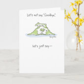 ZIE JE LATER, ALLIGATOR KAART (Gele Bloem)