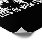 Zie je later graafmachine bouwvakker cadeau poster (Hoek)