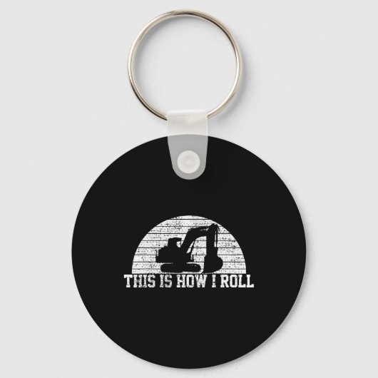 Zie je later graafmachine bouwvakker cadeau sleutelhanger (Voorkant)