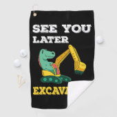 Zie je later graafmachine I - Toddler Boys Kinder Golfhanddoek (Insitu)