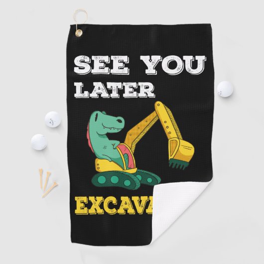 Zie je later graafmachine I - Toddler Boys Kinder Golfhanddoek (Insitu)