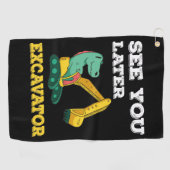 Zie je later graafmachine I - Toddler Boys Kinder Golfhanddoek (Horizontaal)