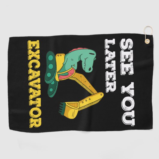 Zie je later graafmachine I - Toddler Boys Kinder Golfhanddoek (Horizontaal)