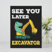 Zie je later graafmachine I - Toddler Boys Kinder Kaart (Staand voorkant)