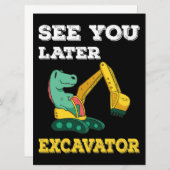 Zie je later graafmachine I - Toddler Boys Kinder Kaart (Voorkant / Achterkant)