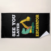 Zie je later graafmachine I - Toddler Boys Kinder Strandlaken (Voorkant)