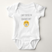 Zie je niet dat ik in quarantaine ben? Baby Romper (Voorkant)