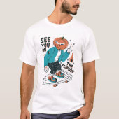 Zie je op de Flipside Halloween Skateboarden T-shirt (Voorkant)